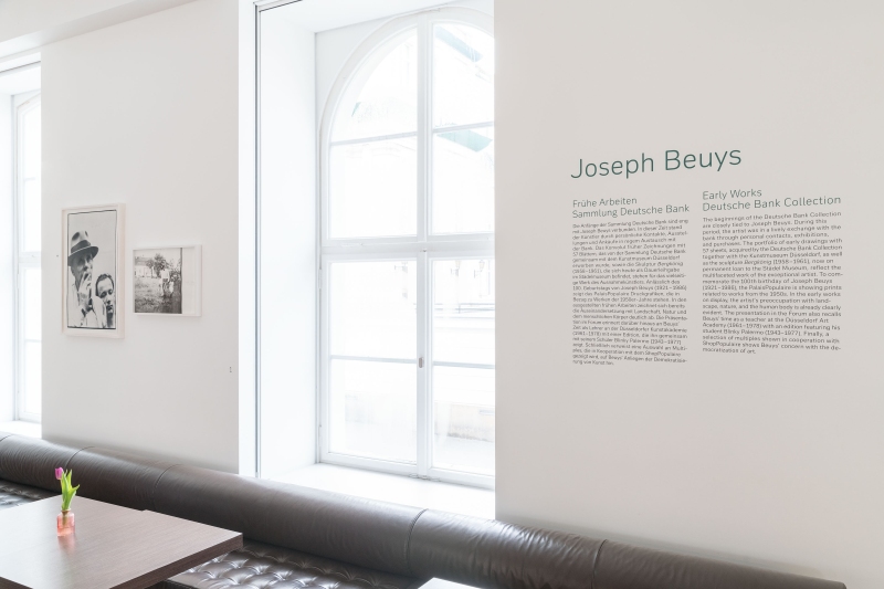 Joseph Beuys: Early works from the Deutsche Bank Collection, exhibition view, PalaisPopulaire, 2021. © VG Bild-Kunst, Bonn 2021